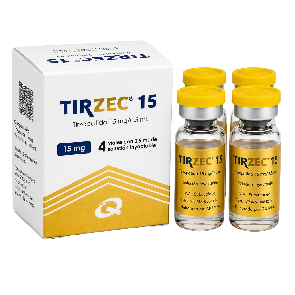 Tirzec Tirzepatide 60mg 4 ampolas (0,5 ml cada) - Quimfa